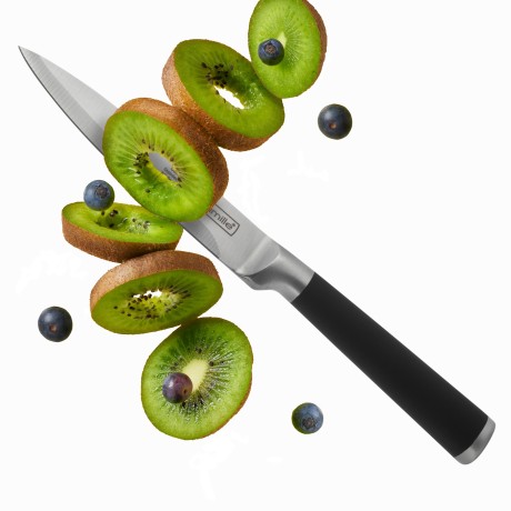 Нож универсальный  из нержавеющей стали с  с полыми ручками "soft touch" (лезвие 12см, рукоятка 11.5см) Kamille 5193