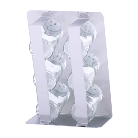 Набор ёмкостей для специй на прямоугольной подставке Kamille 7036