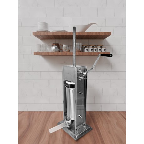 Шприц для начинения колбас 5кг из нержавеющей стали с насадками Kamille 6508