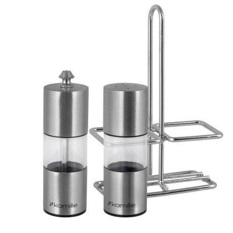 Набор емкость для соли+перцемолка 2 шт. Kamille 7052