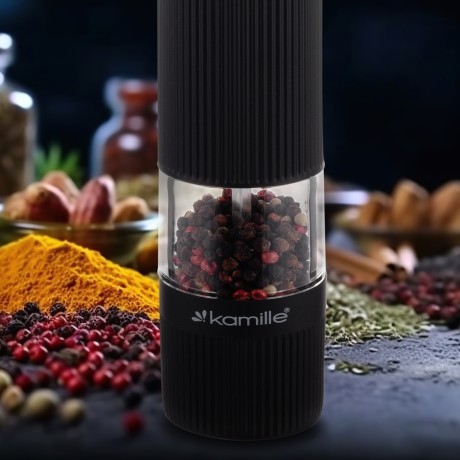 Электрическая мельница для перца с подсветкой Kamille 7060