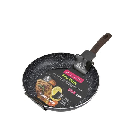 Сковорода 28см. с антипригарным покрытием Grey marble из алюминия Kamille 4114MR