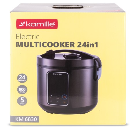 Мультиварка 5 л. 24 программы 900 Вт. Kamille 6830 