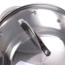 Кастрюля 2.1л из нержавеющей стали с крышкой и 7-слойным дном (Ø16*10.5см) Kamille 4717S