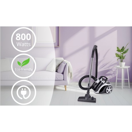 Пылесос циклонный 800Вт черно-серый Kamille 6904