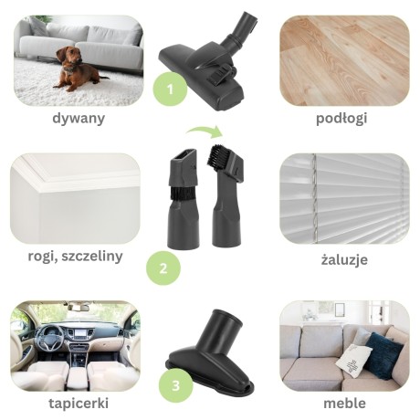 Пылесос циклонный 800Вт черно-серый Kamille 6904