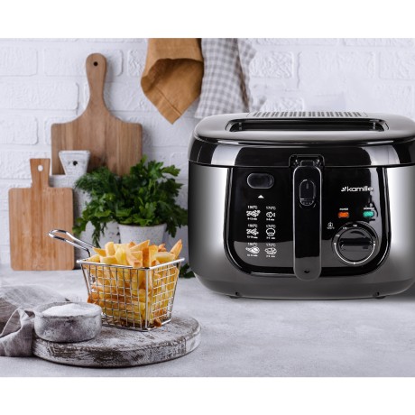 Фритюрница электрическая 2,5л Kamille 6810