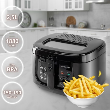 Фритюрница электрическая 2,5л Kamille 6810