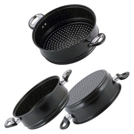 Пароварка одноуровневая Ø26см. из углеродистой стали Kamille 5831