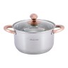 Набор кастрюль 4 предмета (1,5л, 3л; полые ручки) из нержавеющей стали Kamille 4935