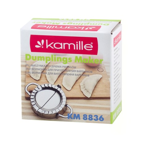Форма для лепки вареников из нержавеющей стали 15*10*3,1см Kamille 8836