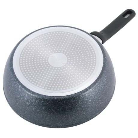 Сотейник Ø28*8,5см. с покрытием чёрный мрамор  из литого алюминия Kamille 5395MR