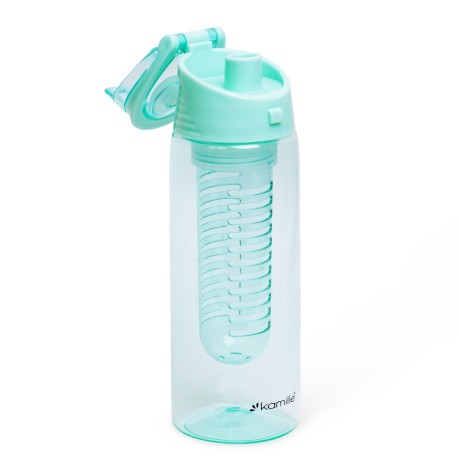 Бутылка спортивная для воды 660ml из пластика (тритан) зеленый Kamille 2303