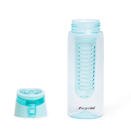 Бутылка спортивная для воды 660ml из пластика (тритан) голубой Kamille 2303