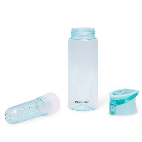 Бутылка спортивная для воды 660ml из пластика (тритан) голубой Kamille 2303